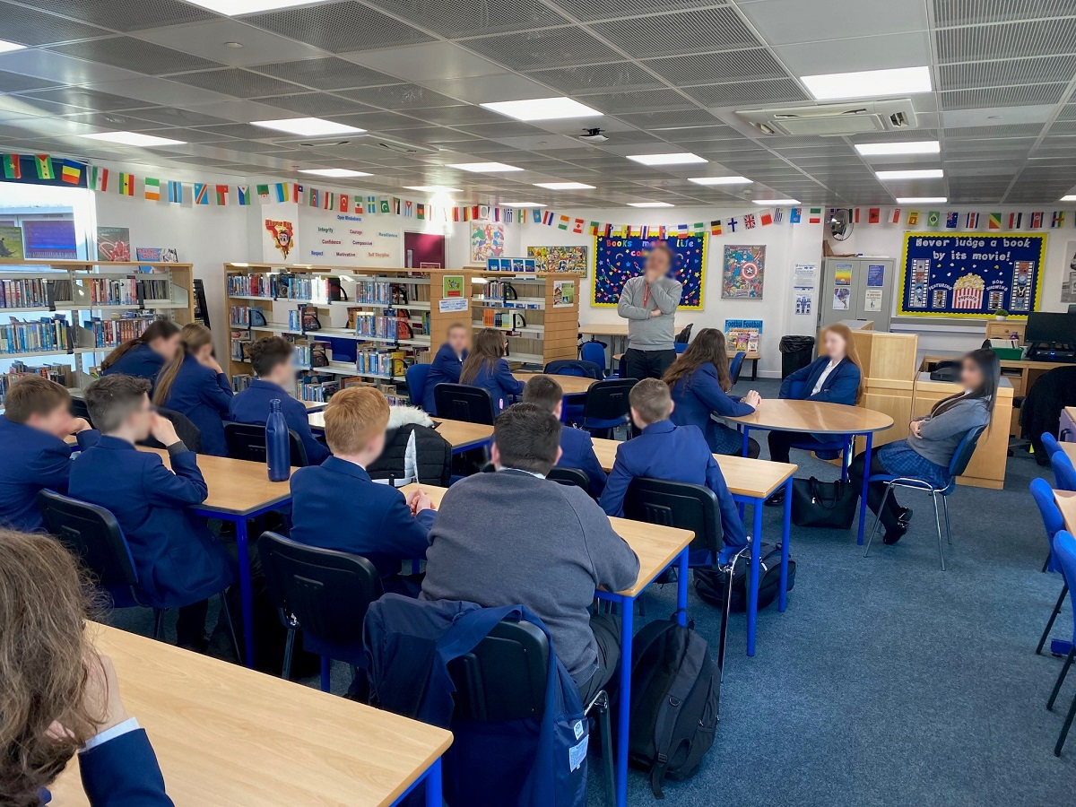 Tristan Osborne MP visits Aylesford School