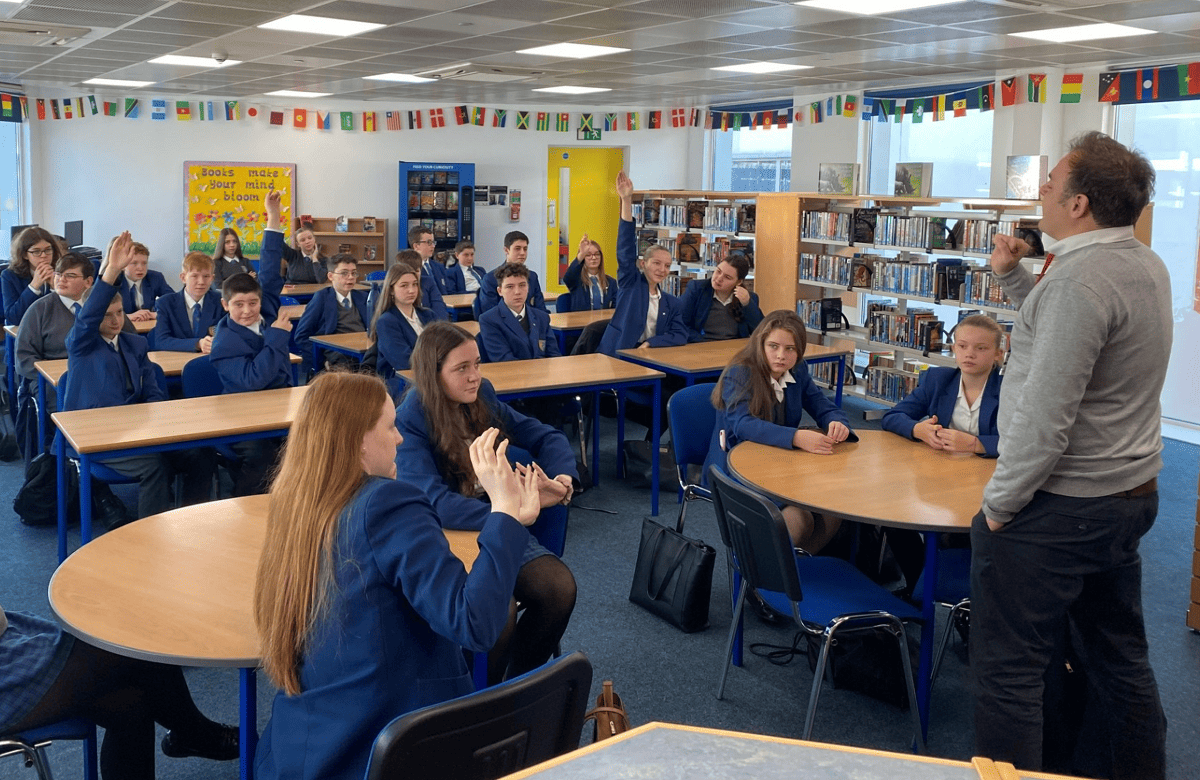 Tristan Osborne MP visits Aylesford School