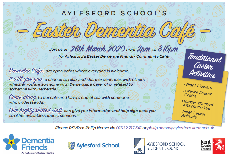 Easter Dementia Cafe - Thursday 26th March